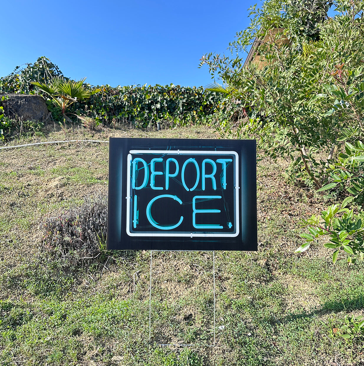 ABOLISH ICE LAWN SIGN