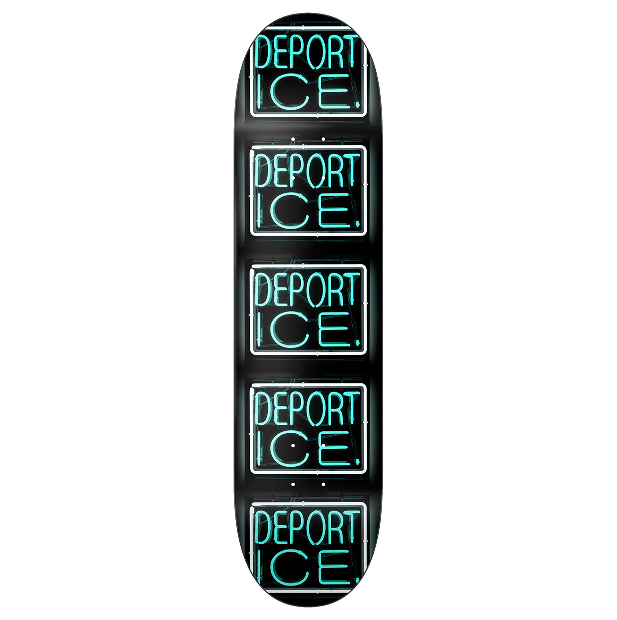 Abolish ICE Skateboard Deck — V3: Signed by Patrick Martinez