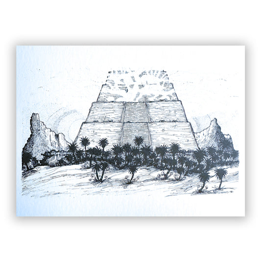 Pyramid Postcard by Rayvan Martinez