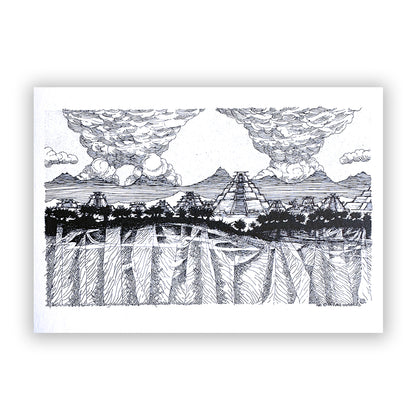 Pyramid Postcards 2 by Rayvan Martinez