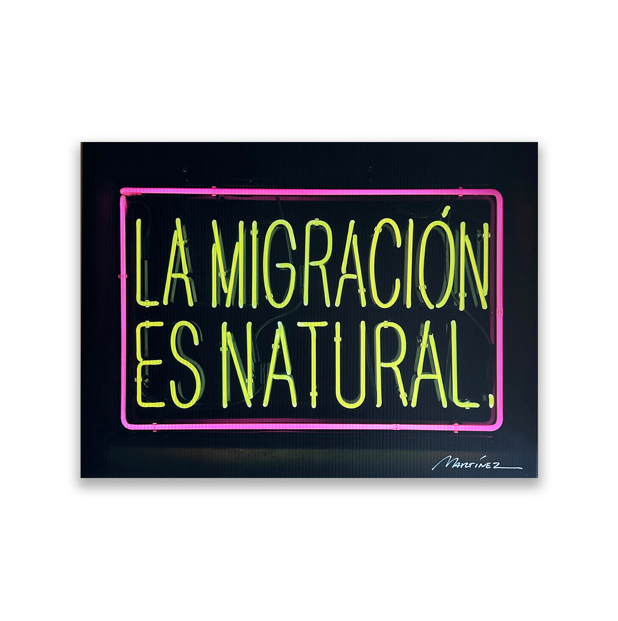 Signed Migration Is Natural Limited Edition Printers Proof Yard Sign Print