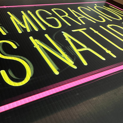 Signed Migration Is Natural Limited Edition Printers Proof Yard Sign Print