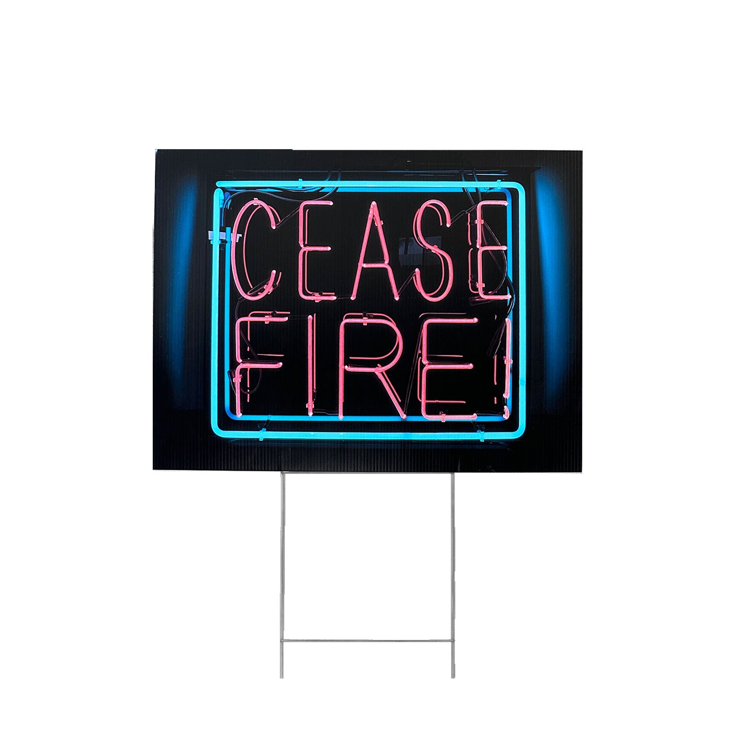 CEASE FIRE LAWN SIGN