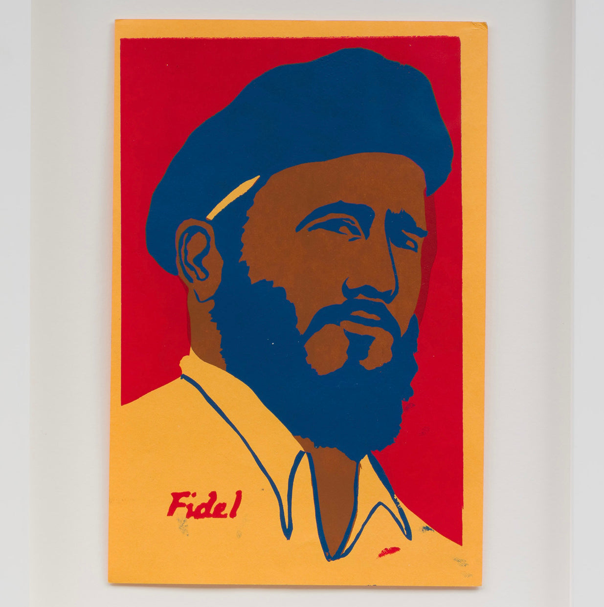 Framed Fidel La Raza Silkscreen Center Print