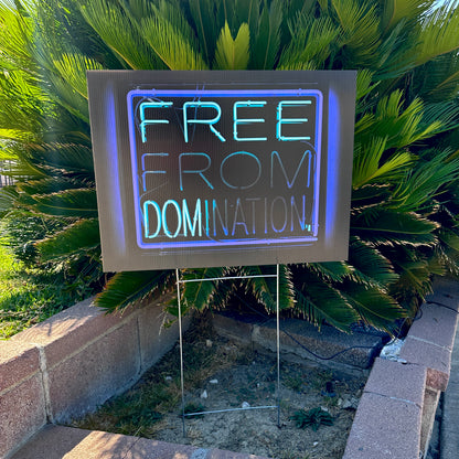 FREEDOM LAWN SIGN